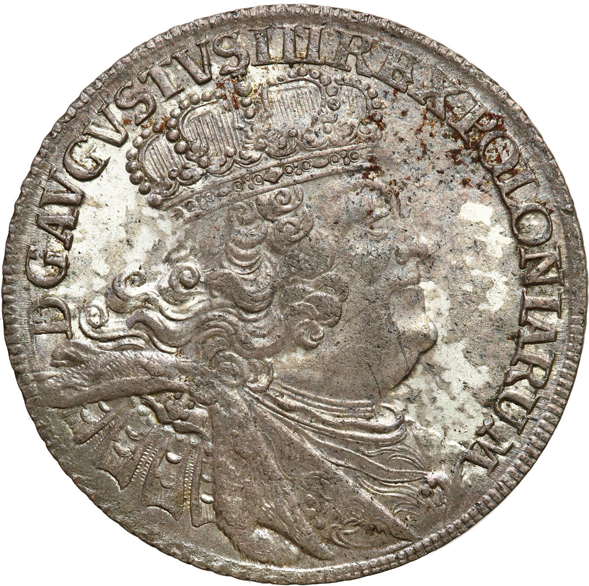 August III Sas. Ort (18 groszy) 1756, Lipsk PIĘKNY